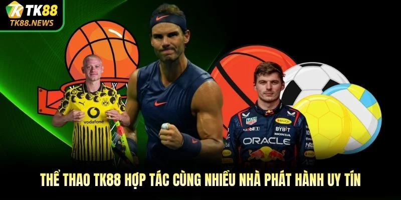 Thể thao TK88 hợp tác cùng nhiều nhà phát hành uy tín